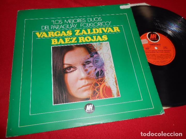 Disques de vinyle: VARGAS-SALDIVAR Y BAEZ-ROJAS LOS MEJORES DUOS DEL PARAGUAY FOLKLORICO LP PROMO MUSIC-HALL ARGENTINA