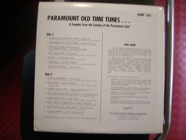 Discos de vinilo: PARAMOUNT OLD TIME TUNES- 20S 30&acute;S - Foto 2
