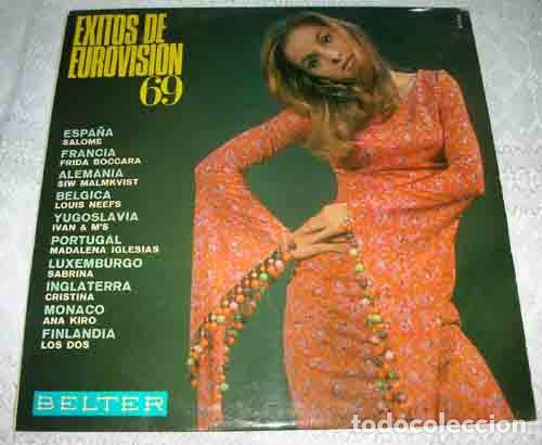 Discos de vinilo: EXITOS DE EUROVISION 69 - LP BELTER - Foto 1