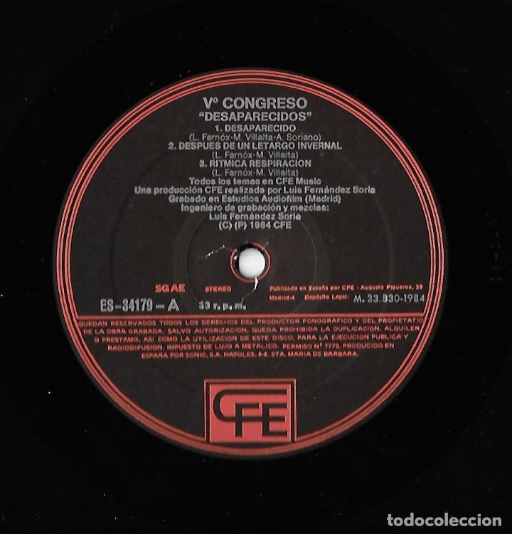 Discos de vinilo: V&ordf; CONGRESO: DESAPARECIDOS - Foto 3