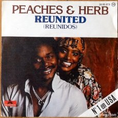Discos de vinilo: PEACHES & HERB : REUNITED [POLYDOR - ESP 1978]. Lote 106644555