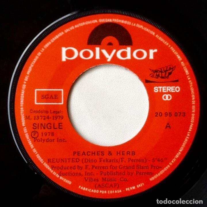 Discos de vinilo: PEACHES & HERB : REUNITED [POLYDOR - ESP 1978] - Foto 3