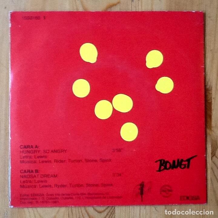 Discos de vinilo: MEDIUM MEDIUM : HUNGRY SO ANGRY [CHERRY RED - ESP 1981] 7&rdquo; - Foto 2