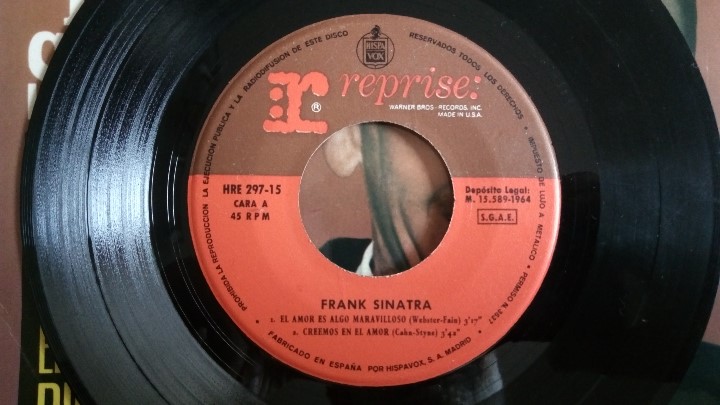 Discos de vinilo: FRANK SINATRA, EXITOS DE PELICULAS, A&Ntilde;O 1964, HISPAVOX REPRISE - Foto 4