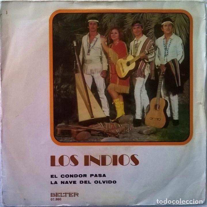 Discos de vinilo: Los Indios, El Condor Pasa, La Nave Del Olvido, Belter-07.860 - Foto 1