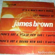 Discos de vinilo: JAMES BROWN - IT'S A MAN'S MAN'S WORLD + 3 - EP PERGOLA 1970