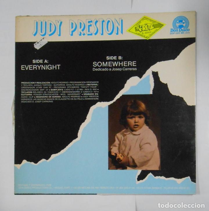 Discos de vinilo: JUDY PRESTON. - EVERYNIGHT. MAXI-SINGLE. TDKLP8 - Foto 2