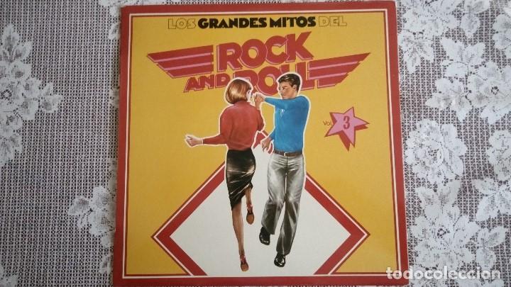 Discos de vinil: LP LOS GRANDES MITOS DEL ROCK AND ROLL - VOL 3, DISCOS MOVIEPLAY 1978