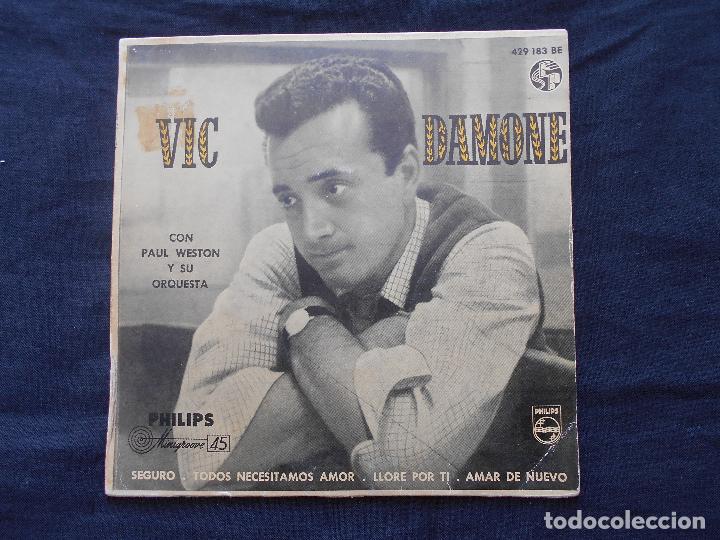 Discos de vinilo: VIC DAMONE // SEGURO + 3 - Foto 1