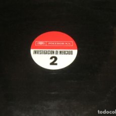 Discos de vinilo: INVESTIGACION DE MARCADO LP - ORIGINAL ESPAÑOL - POLYDOR RECORDS 1978 - PROMOCIONAL - STEREO -. Lote 107190071