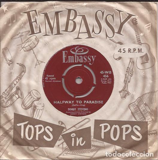 Discos de vinilo: SINGLE-OBBY STEVENS EMBASSY 456 UK 1961 - Foto 1