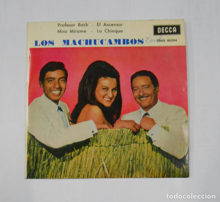 Discos de vinilo: LOS MACHUCAMBOS. PROFESOR BACH / EL ASCENSOR. TDKDS9 - Foto 1