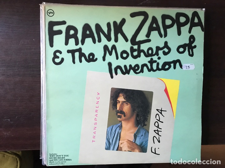 Discos de vinilo: Transparency. Frank Zappa - Foto 1