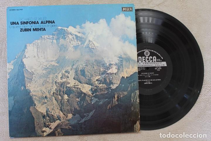 Discos de vinil: RICHARD STRAUSS UNA SINFONIA ALPINA ZUBIN MEHTA LP VINYL MADE IN SPAIN 1977