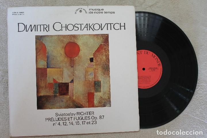 Discos de vinil: DIMITRI CHOSTAKOVITCH SVIATOSLAV RICHTER LP VINYL MADE IN FRANCE