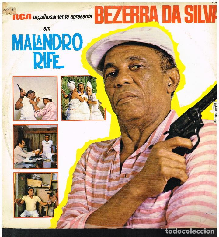 Discos de vinilo: BEZERRA DA SILVA - MALANDRO RIFE - LP 1985 - ED. BRASIL - Foto 1