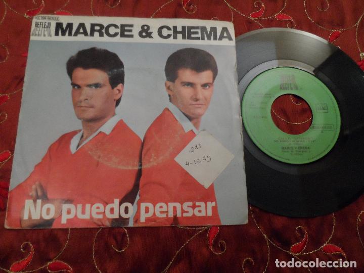 Discos de vinilo: MARCE Y CHEMA / NO PUEDO PENSAR - Foto 1