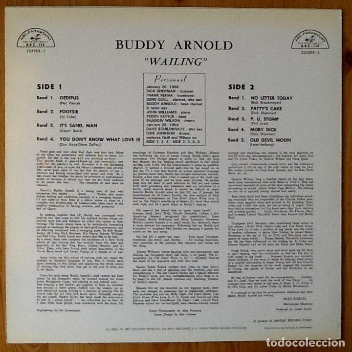 Discos de vinilo: BUDDY ARNOLD : WAILING [ABC - ESP 1987] LP/RE - Foto 2