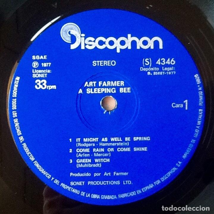 Discos de vinilo: ART FARMER : A SLEEPING BEE [DISCOPHON - ESP 1977] LP - Foto 3