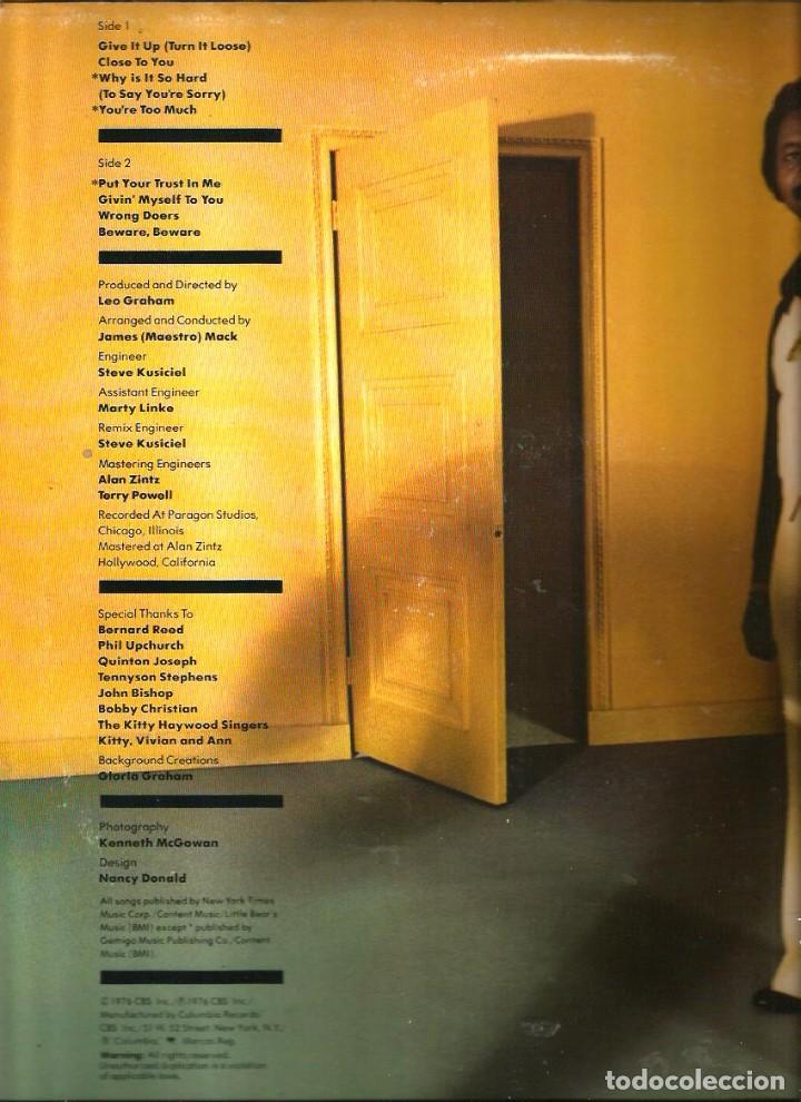Discos de vinilo: LP TYRONE DAVIS : LOVE AND TOUCH - Foto 2