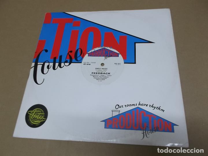 Discos de vinilo: FEEDBACK (MX) SIMPLY MAGIC +1 TRACK A&Ntilde;O 1987 &ndash; EDICION U.K. - Foto 1