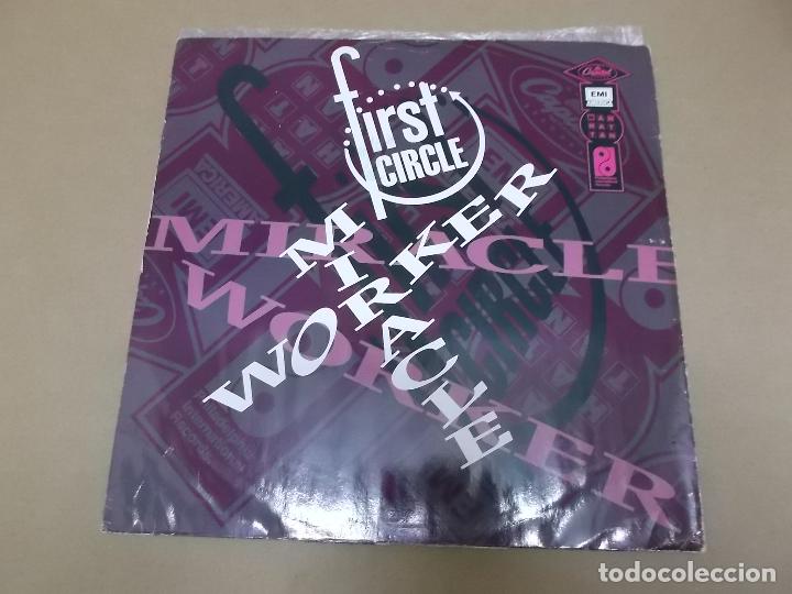 Discos de vinilo: FIRST CIRCLE (MX) MIRACLE WORKER (3 TRACKS) A&Ntilde;O 1987 &ndash; EDICION U.S.A. - Foto 1