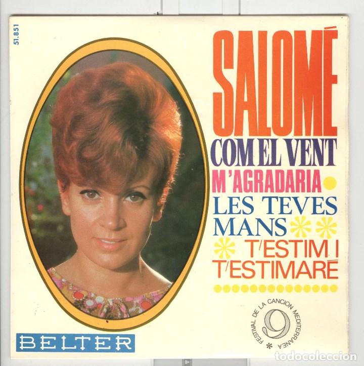 Discos de vinilo: salom&eacute;. com el vent + 3.  belter 1967. ep com nou - Foto 1