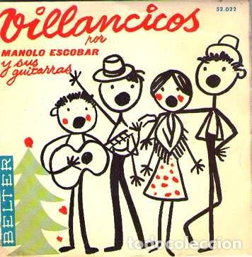 Discos de vinilo: Discos (Manolo Escobar)  Villancicos - Foto 1