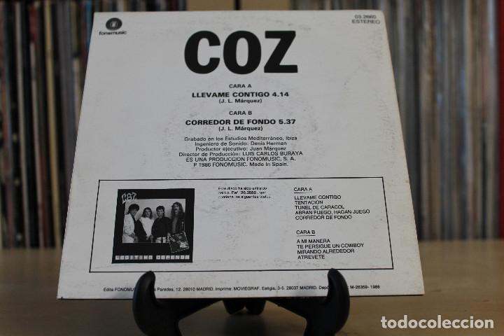 Discos de vinilo: COZ -SG- LLEVAME CONTIGO 80S - Foto 2