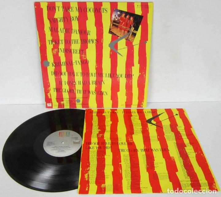 Discos de vinilo: THE COCONUTS - DONT TAKE MY COCONUTS - LP - EMI AMERICA 1983 EEC + LETRAS - COMO NUEVO - Foto 3