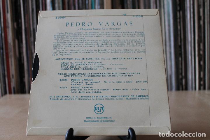 Discos de vinilo: PEDRO VARGAS -EP- ADIOS + 3 SPAIN 60S - Foto 2