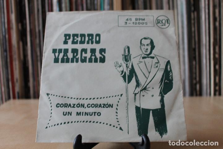 Discos de vinilo: PEDRO VARGAS -SG- CORAZ&Oacute;N SPAIN 50S - Foto 1