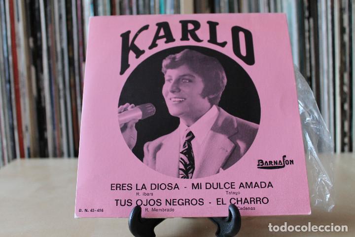 Discos de vinilo: KARLO -EP- ERES LA DIOSA + 3 OR SPAIN 1974 - Foto 1