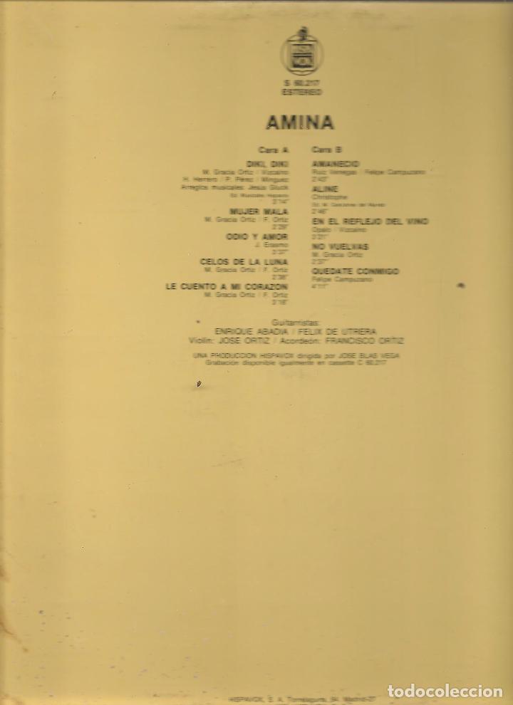Discos de vinilo: DISCOS LP: AMINA. DIKI, DIKI. (ST/C1) - Foto 2