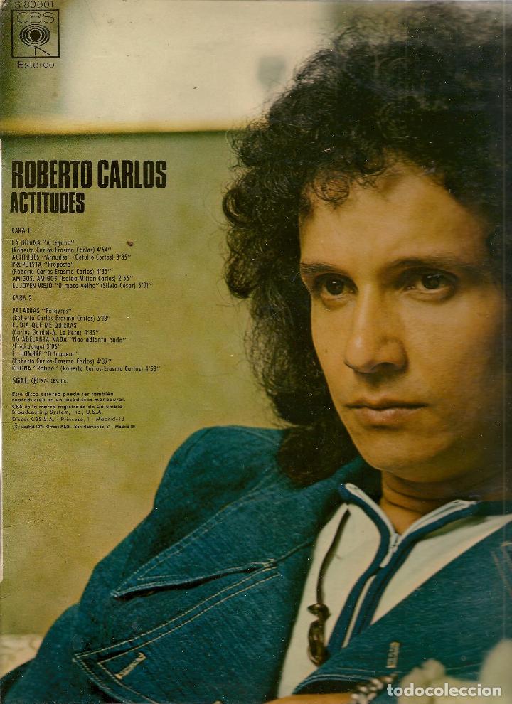 Discos de vinilo: DISCOS LP:  ROBERTO CARLOS. ACTITUDES.  (ST/C2) - Foto 2