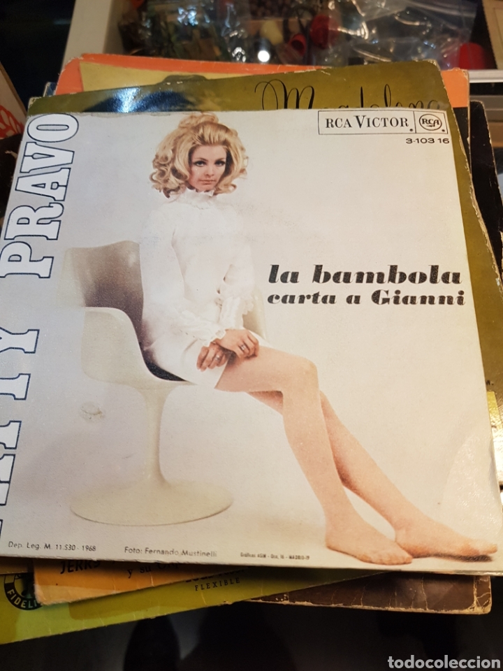 Discos de vinilo: Patty pravo single B&aacute;mbola - Foto 2