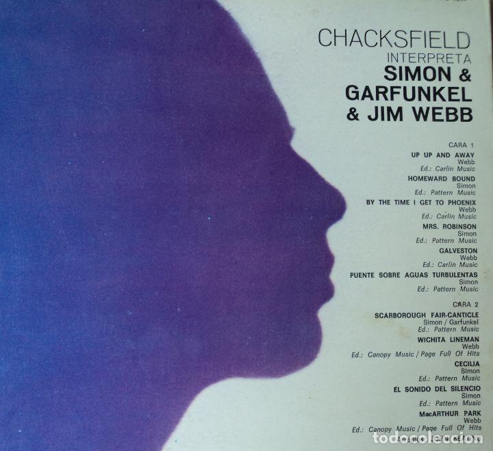 Discos de vinilo: Frank Chacksfield - Interpreta a Simon & Garfunkel - Edici&oacute;n de 1976 de Espa&ntilde;a - Foto 3