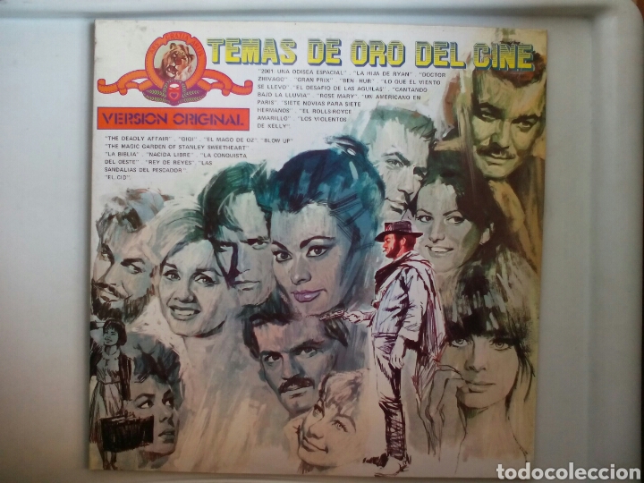 Discos de vinilo: LP DOBLE TEMAS DE ORO DEL CINE. VERSI&Oacute;N ORIGINAL. - Foto 1