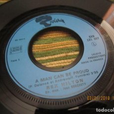 Discos de vinilo: REX HILTON - WITHOUT YOU / A MAN CAN BE PROUD SINGLE ORIGINAL FRANCES - RIVIERA RECORDS 1971 - MONO