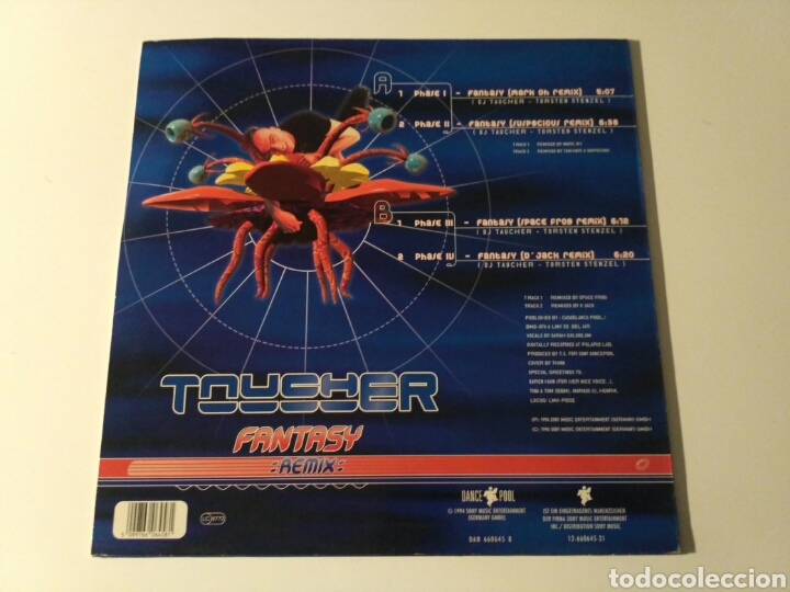 Discos de vinilo: Taucher - Fantasy (Remix) - Foto 2