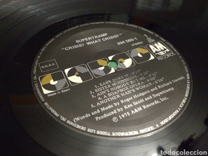 Discos de vinilo: Supertramp - Crisis? Whath Crisis? - Foto 3