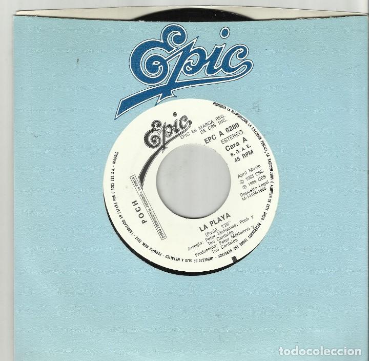 Vinyl-Schallplatten: POCH single promocional por una sola cara LA PLAYA  1985