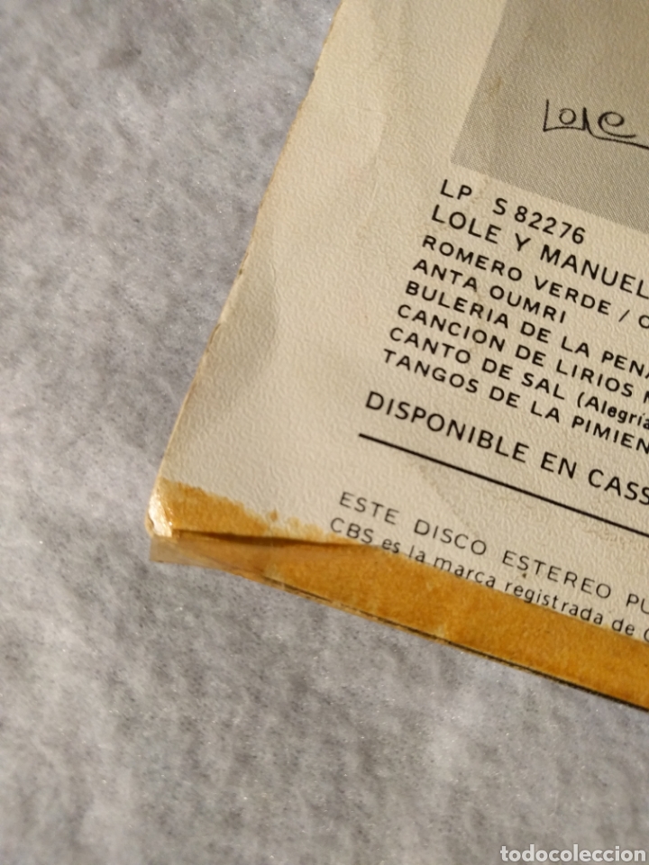 Discos de vinilo: LOLE Y MANUEL SINGLE BULERIA DE LA PENA - Foto 3