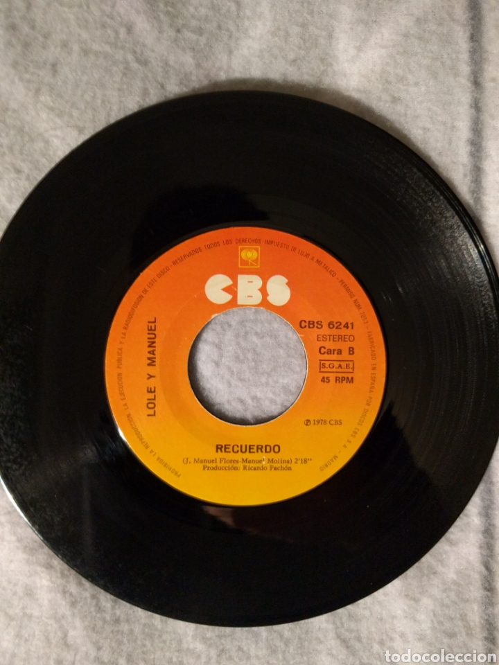 Discos de vinilo: LOLE Y MANUEL SINGLE BULERIA DE LA PENA - Foto 6