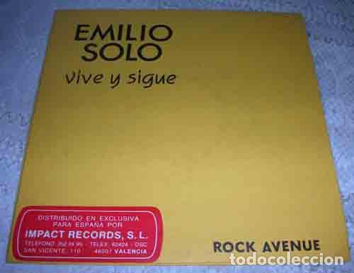 Discos de vinilo: EMILIO SOLO - VIVE Y SIGUE - SINGLE PROMO - Foto 1