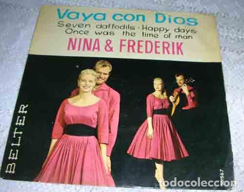 Discos de vinilo: NINA & FREDERIK - VAYA CON DIOS + 3 - EP - Foto 2