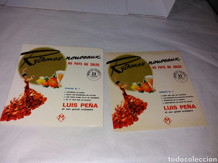Discos de vinilo: lote 2 discos luis pe&ntilde;a volumen 1 y 2 - Foto 1