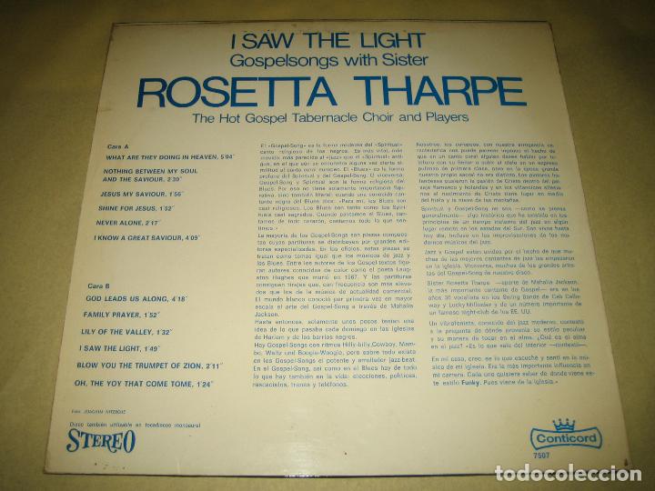 Discos de vinilo: ROSETTA THARPE - ED. ESPA&Ntilde;A 1969 - Foto 2