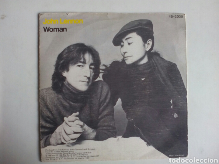 Discos de vinilo: SINGLE YOKO ONO. BEAUTIFUL BOYS. - Foto 2