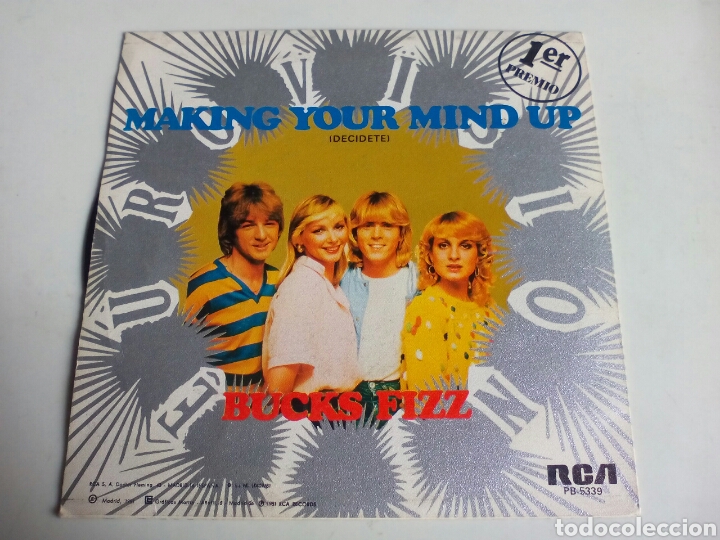 Discos de vinilo: SINGLE MAKING YOUR MIND UP. BUSCKS FIZZ. EUROVISION. 1981.